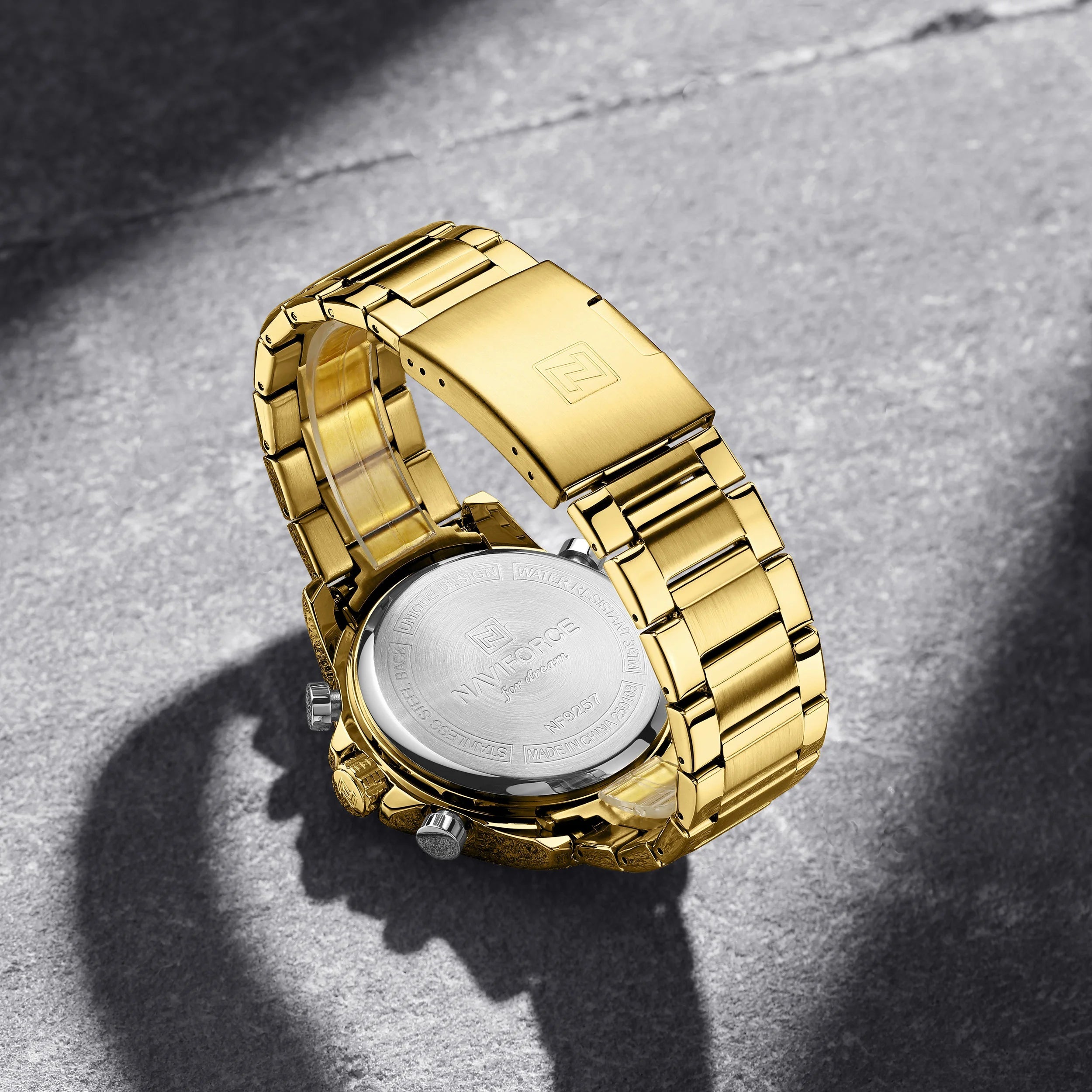 Relógio Naviforce NF9257 Dourado e Preto Masculino Premium NF9257 - foto 5