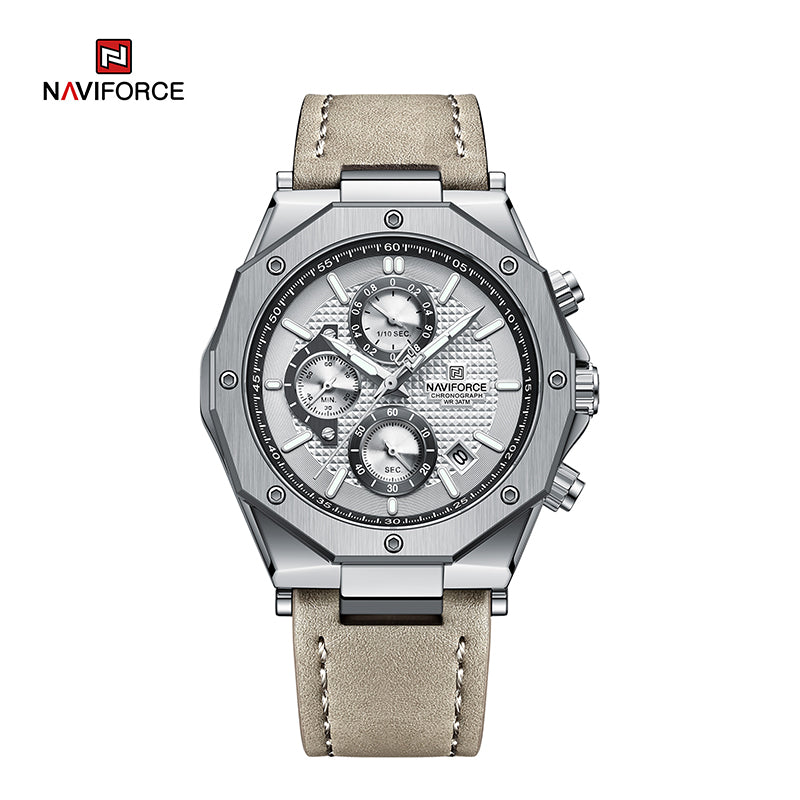 Relógio Naviforce NF8028 Couro Masculino Premium NF8028 - foto 5
