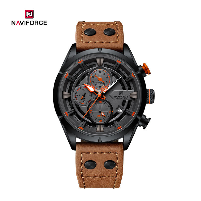 Relógio Naviforce NF8045 Couro Masculino Premium NF8045 - foto 5