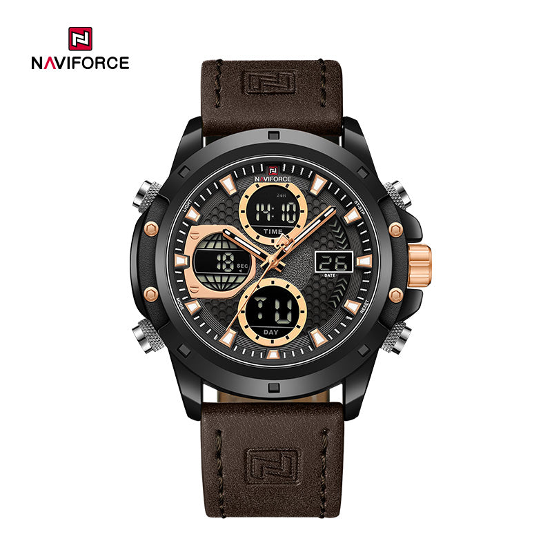 Relógio Naviforce NF9225 Couro Masculino Premium NF9225 - foto 5