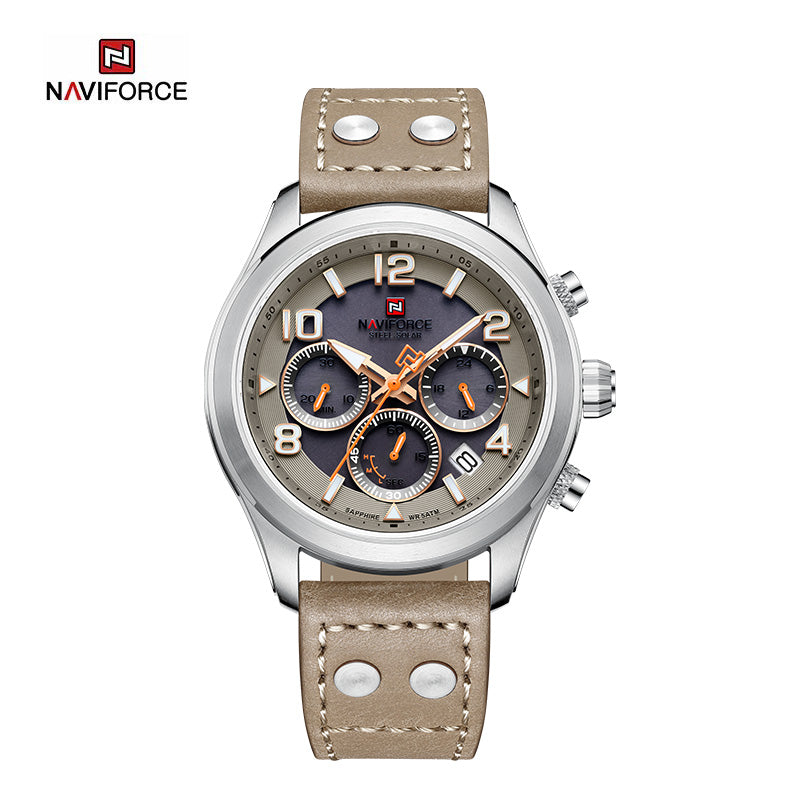 Relógio Naviforce Chrono Edition Couro Masculino Premium - foto 2