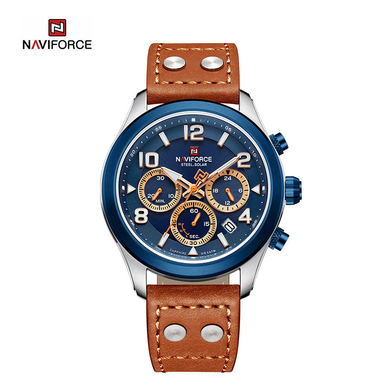 Relógio Naviforce Chrono Edition Couro Masculino Premium - foto 3