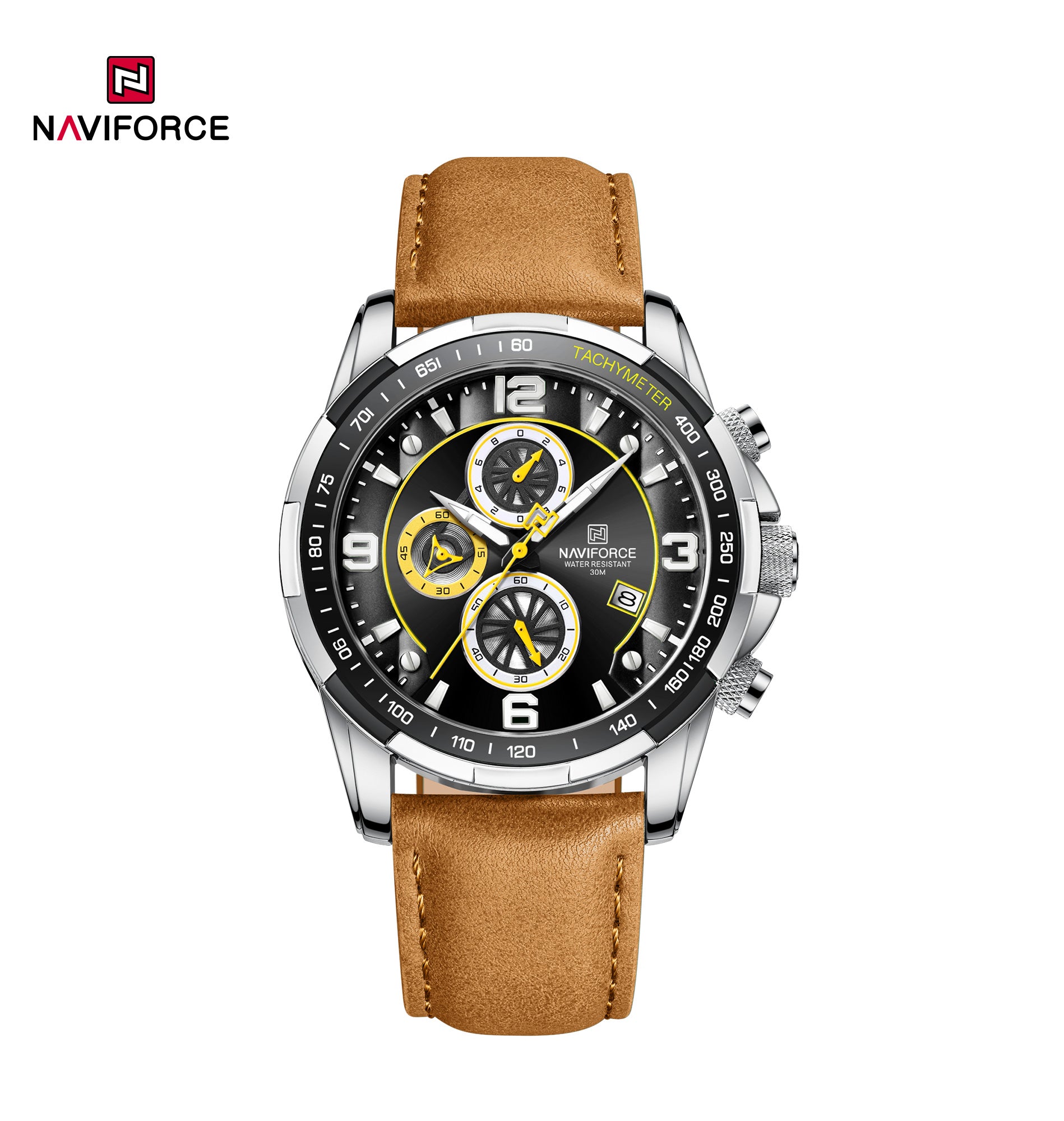 Relógio Naviforce NF8020L Couro Masculino Premium NF8020L - foto 2
