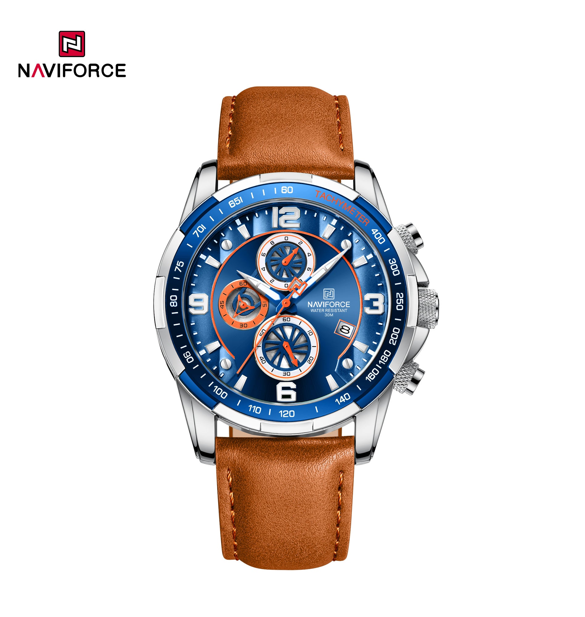 Relógio Naviforce NF8020L Couro Masculino Premium NF8020L - foto 6