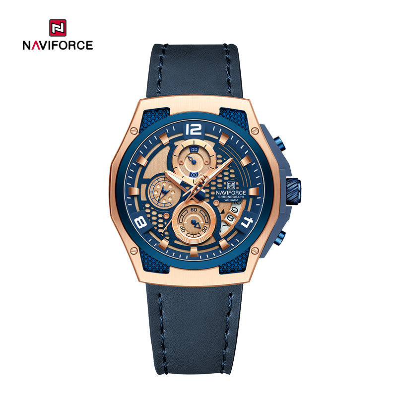 Relógio Naviforce NF8051L Couro Masculino Premium NF8051L - foto 5