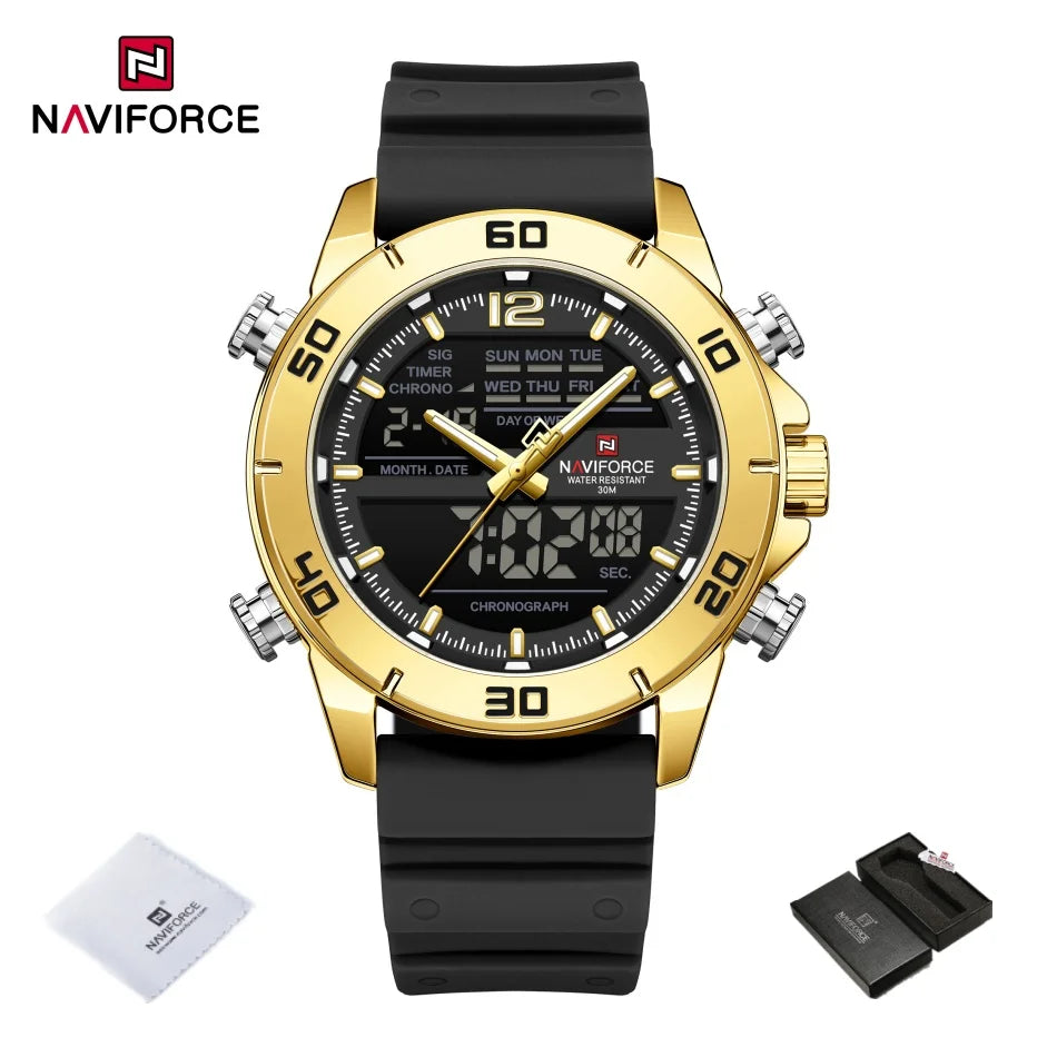 Relógio Naviforce NF9253T Dourado e Cinza Masculino Premium NF9253T - foto 6