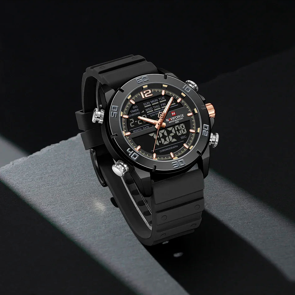 Relógio Naviforce NF9253T Preto Total Masculino Premium NF9253T - foto 5