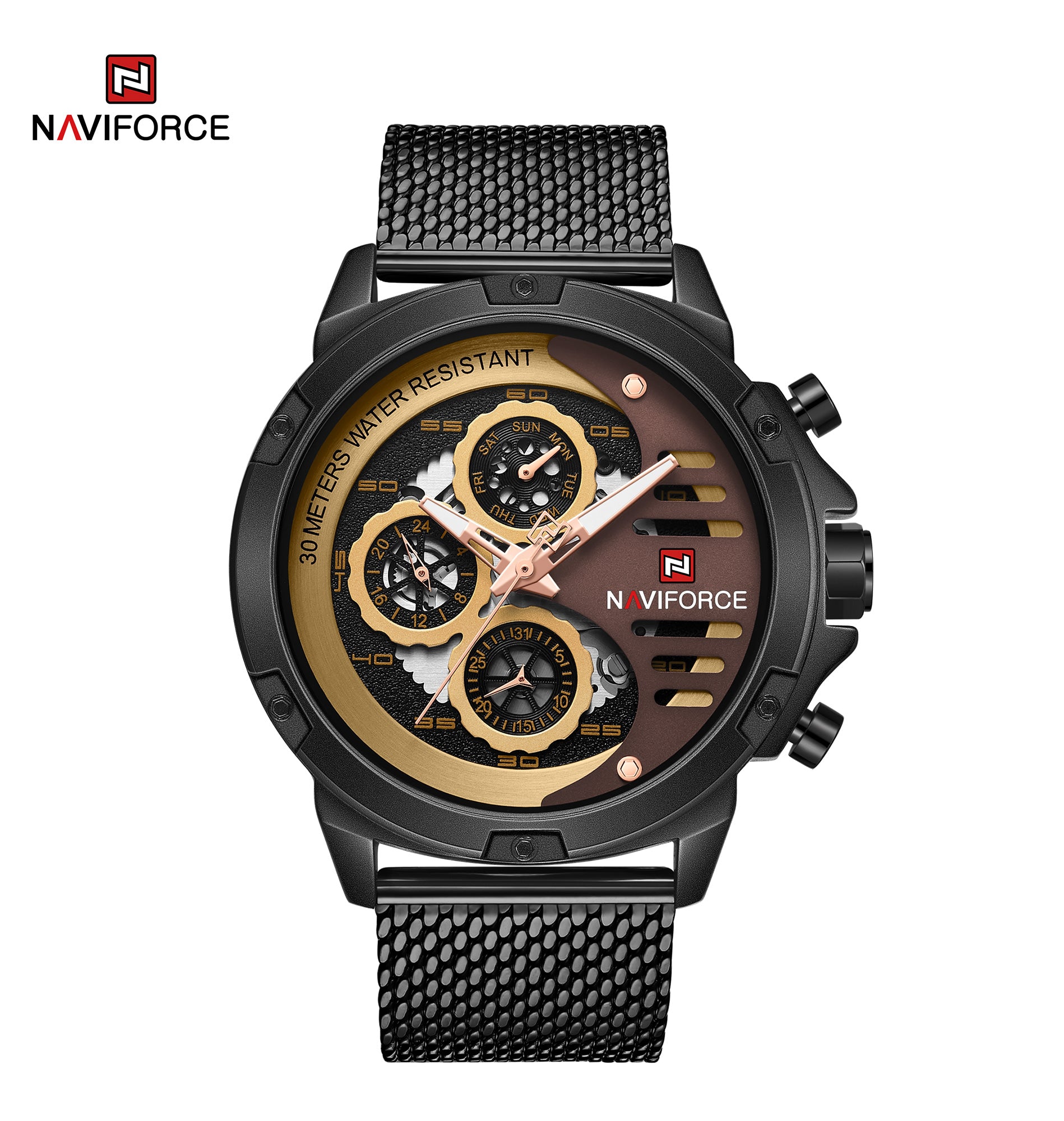 Relógio Naviforce NF9110S Aço Masculino Premium NF9110S - foto 4