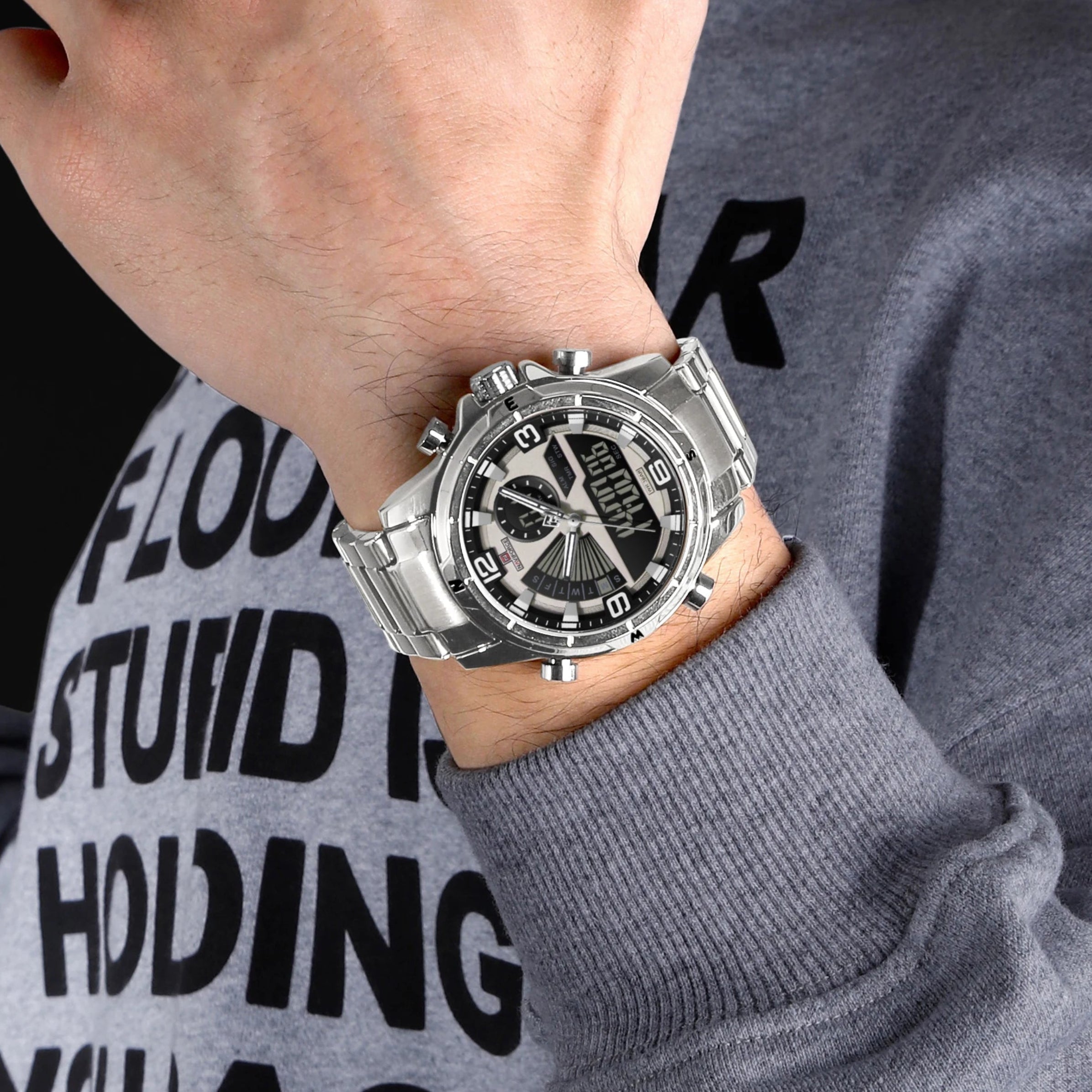 Relógio Naviforce NF9257 Dourado e Preto Masculino Premium NF9257 - foto 6