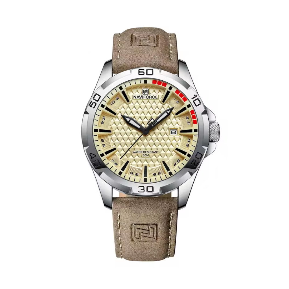 Relógio Naviforce Couro Marrom Masculino Premium - foto principal