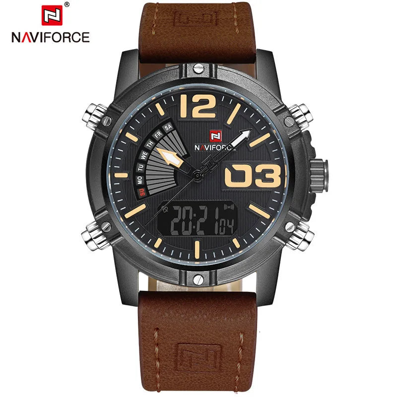 Relógio Naviforce NF9095 Marrom Masculino Premium NF9095 - foto 10