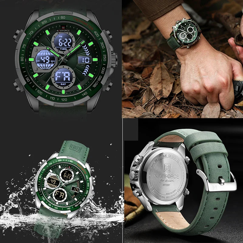 Relógio Naviforce NF9197 Verde Masculino Premium NF9197 - foto 5