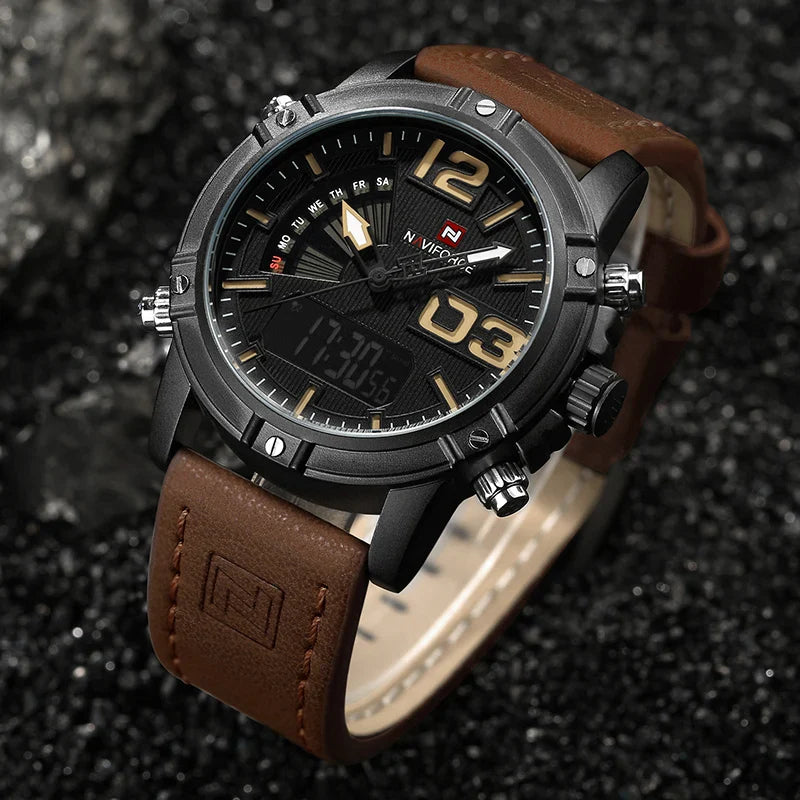 Relógio Naviforce NF9095 Preto e Cinza Masculino Premium NF9095 - foto 7