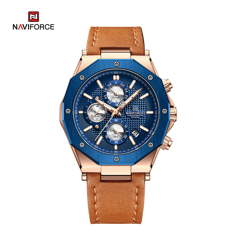 Relógio Naviforce NF8028 Couro Masculino Premium NF8028 - foto 3