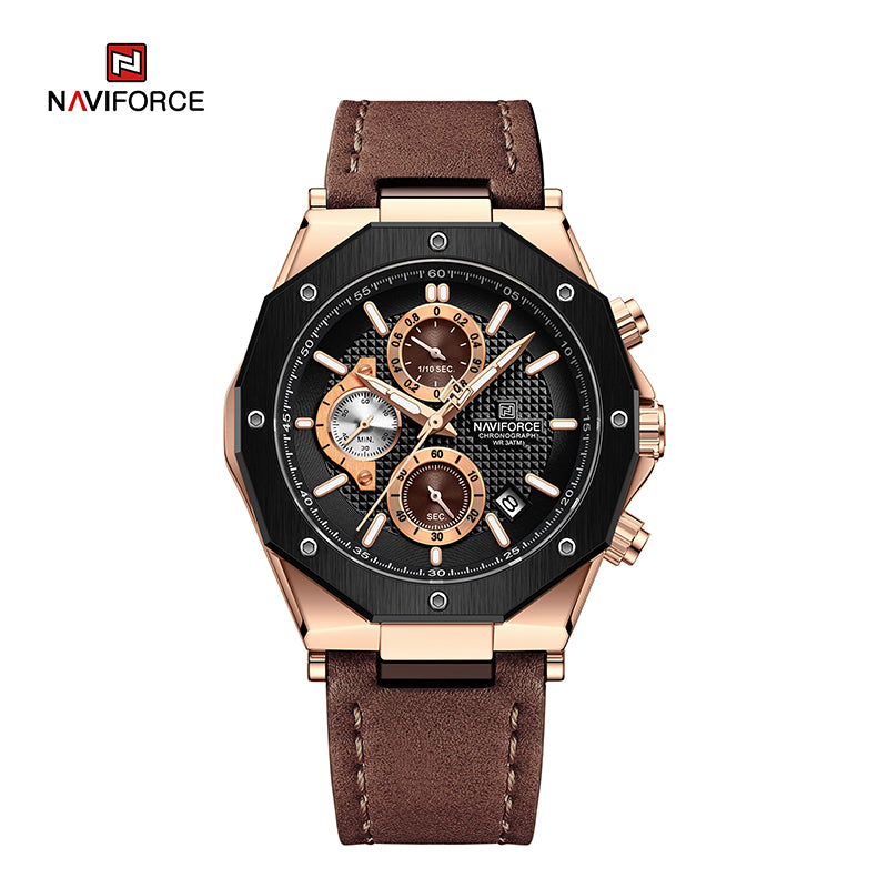 Relógio Naviforce NF8028 Couro Masculino Premium NF8028 - foto 4