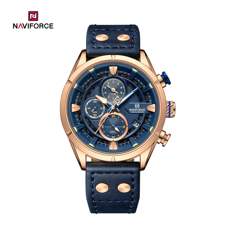 Relógio Naviforce NF8045 Couro Masculino Premium NF8045 - foto 2