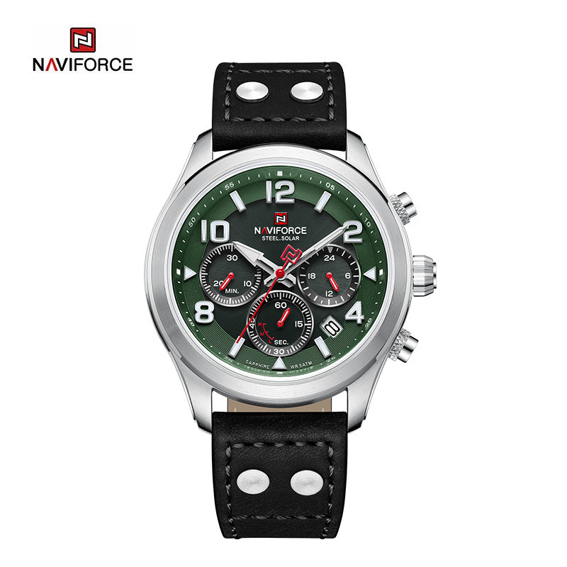 Relógio Naviforce Chrono Edition Couro Masculino Premium - foto 7