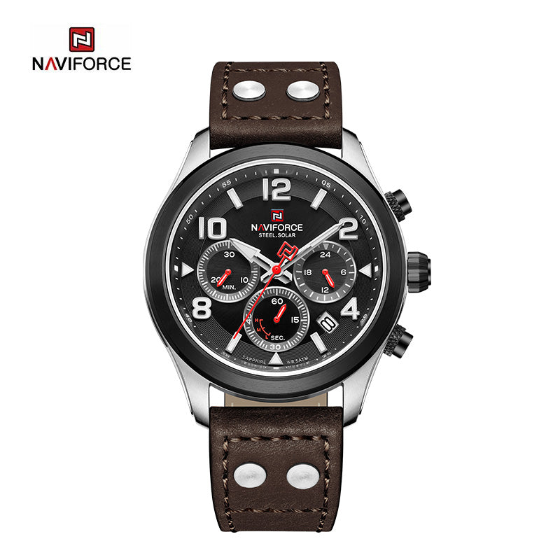 Relógio Naviforce Chrono Edition Couro Masculino Premium - foto 4