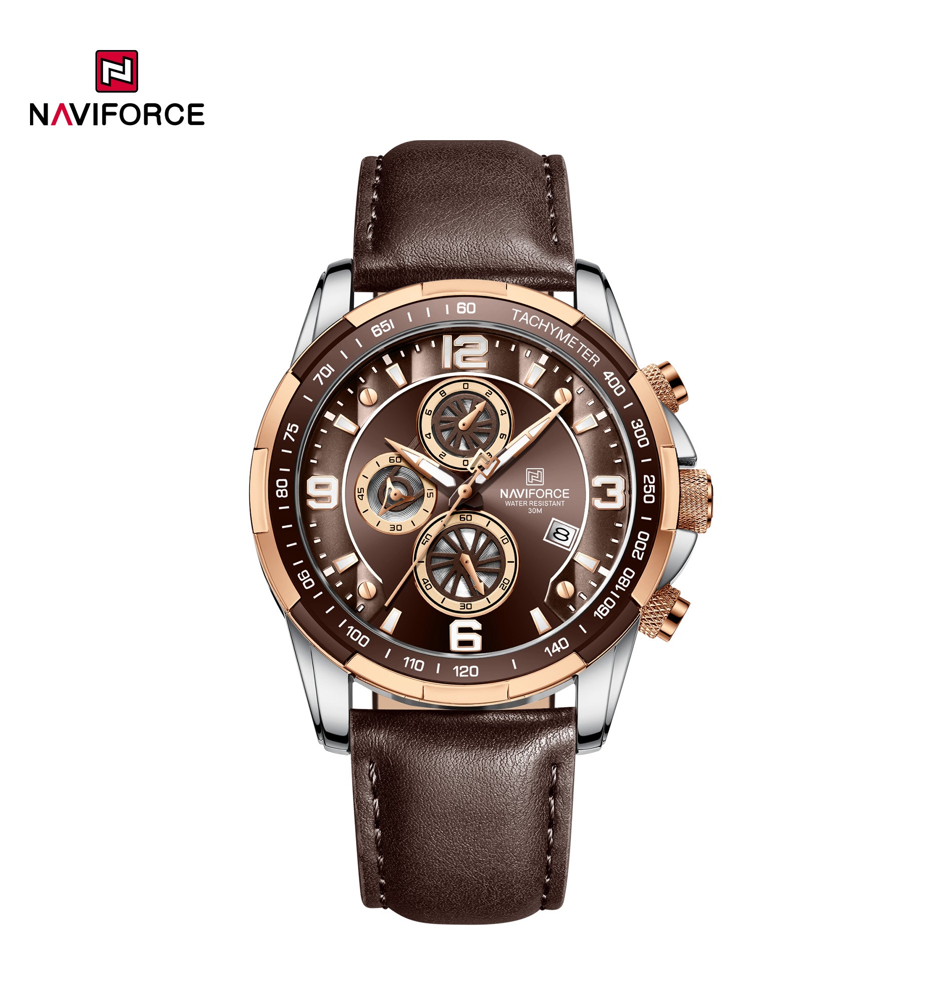 Relógio Naviforce NF8020L Couro Masculino Premium NF8020L - foto 5