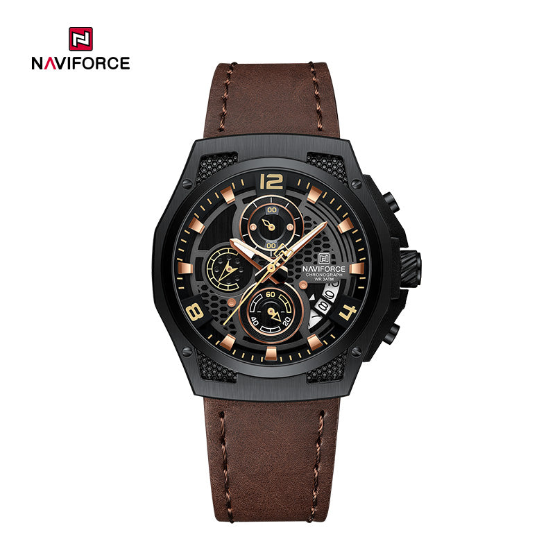 Relógio Naviforce NF8051L Couro Masculino Premium NF8051L - foto principal