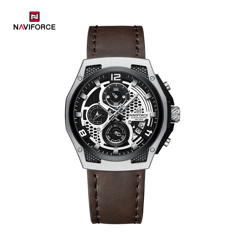 Relógio Naviforce NF8051L Couro Masculino Premium NF8051L - foto 2