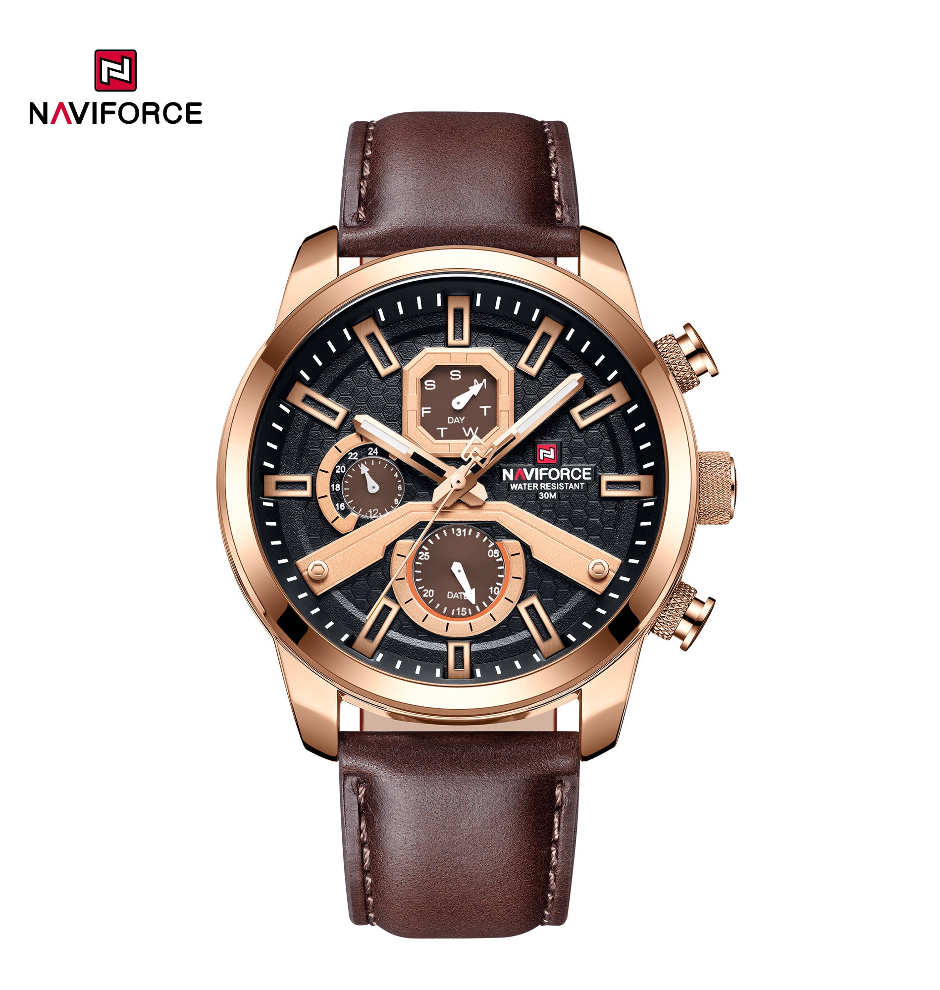 Relógio Naviforce NF9211L Couro Masculino Premium NF9211L - foto 2