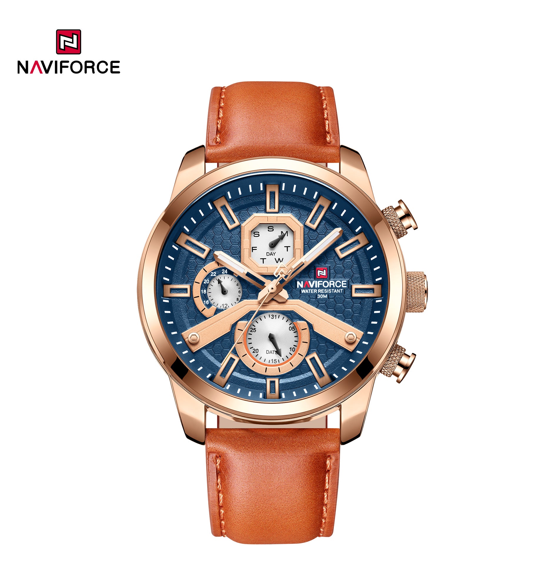 Relógio Naviforce NF9211L Couro Masculino Premium NF9211L - foto 7