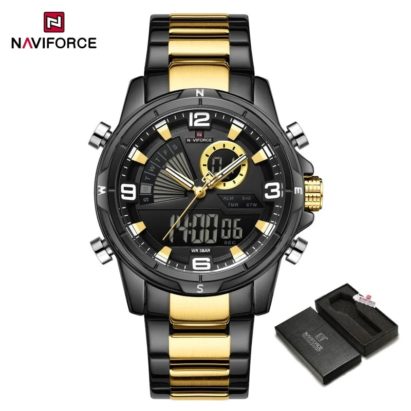 Relógio Naviforce NF9257 Dourado Masculino Premium NF9257 - foto 9