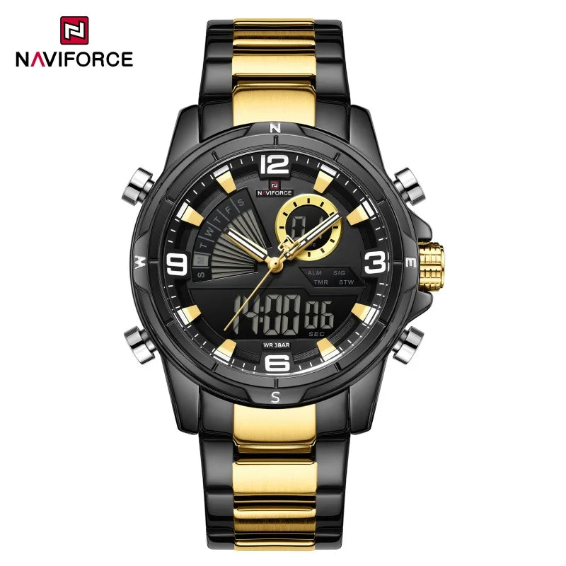 Relógio Naviforce NF9257 Dourado e Preto Masculino Premium NF9257 - foto 9