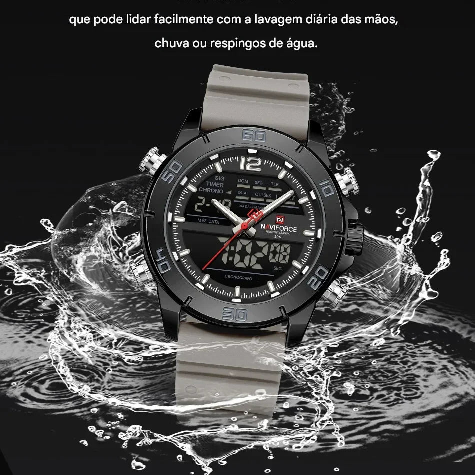Relógio Naviforce NF9253T Preto Total Masculino Premium NF9253T - foto 7
