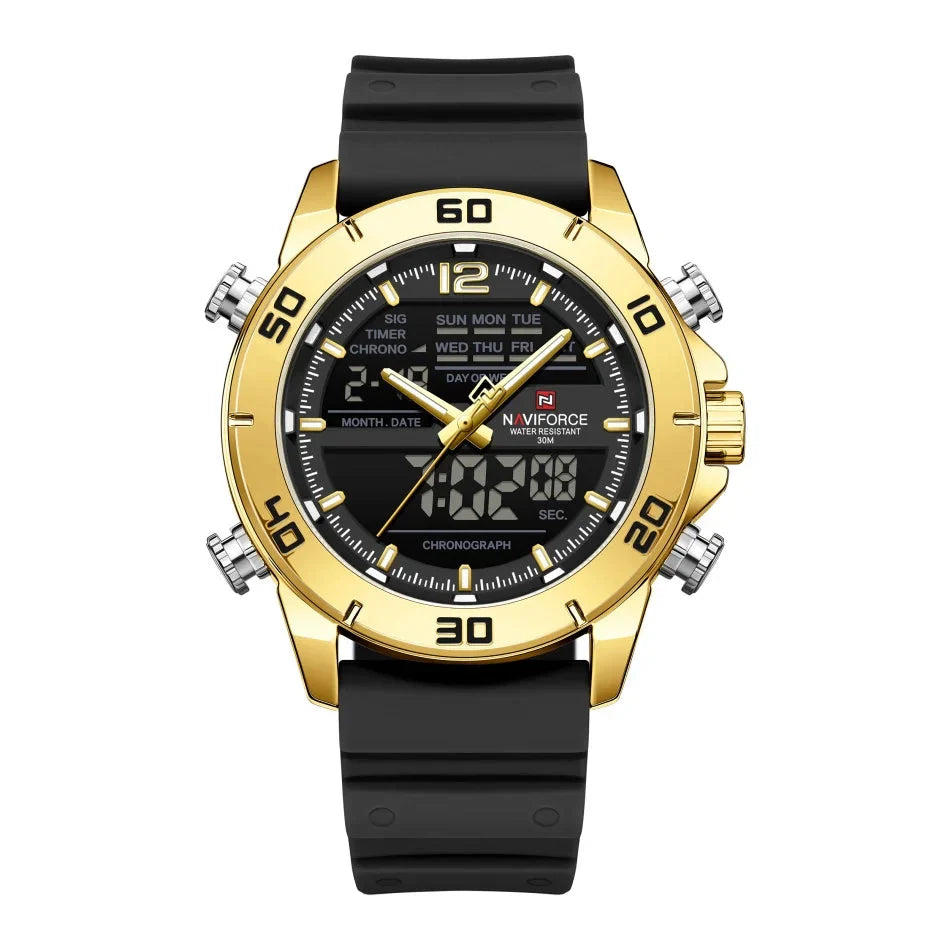 Relógio Naviforce NF9253T Dourado e Cinza Masculino Premium NF9253T - foto 2